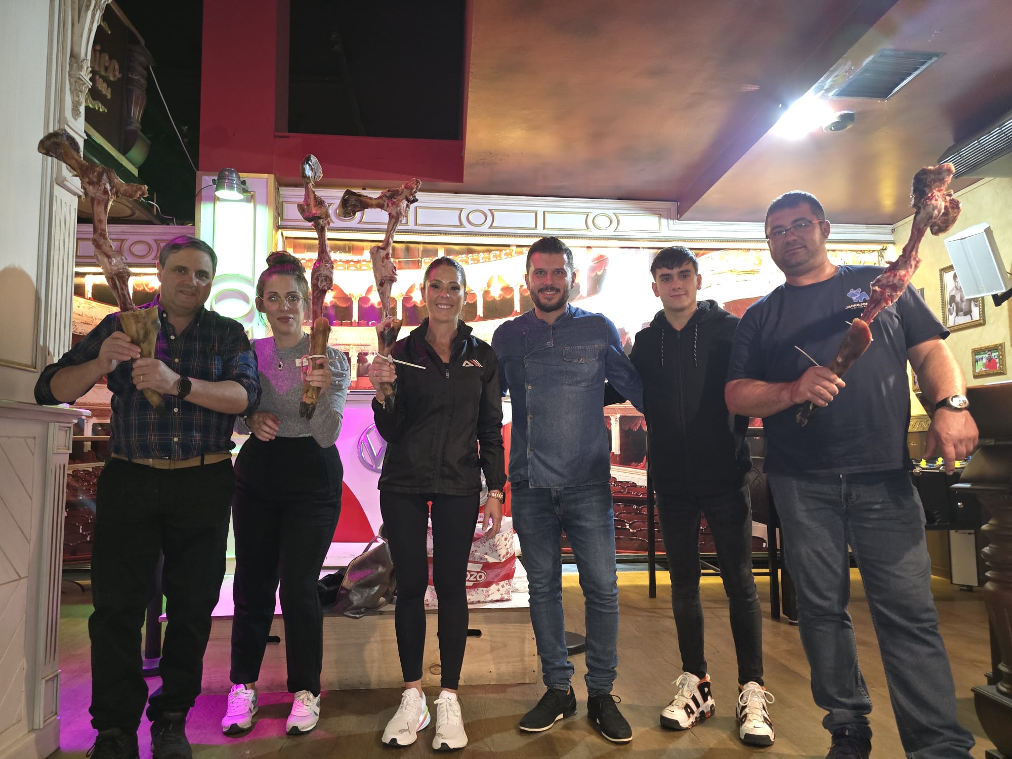 Evento gastronomico con jamon iberico